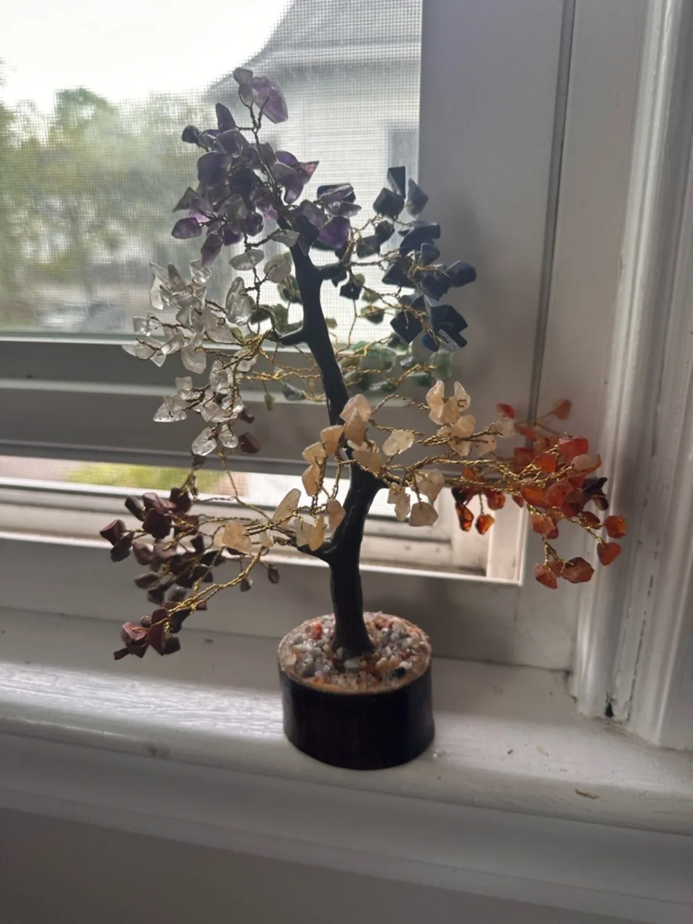 Multicolor Gemstone Tree Sculpture - Homeware 7 Chakras - Picture 4 of 4
